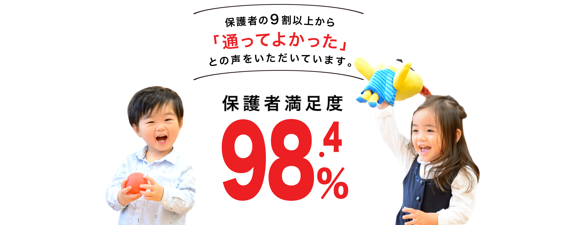 保護者満足度98.4％