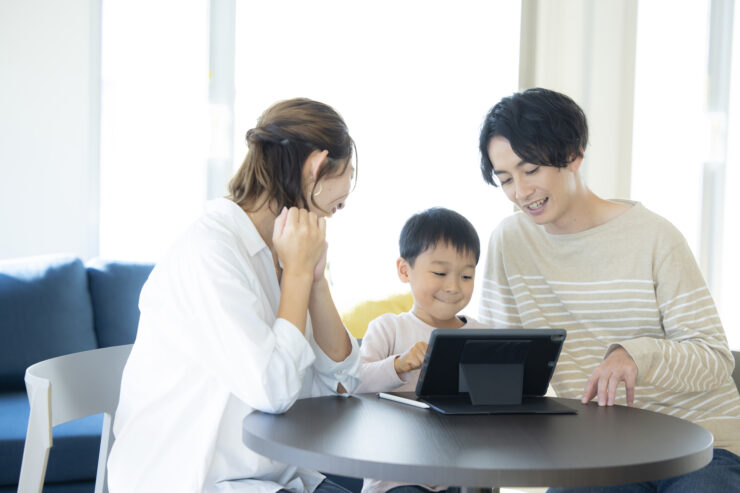 3歳児のタブレット学習